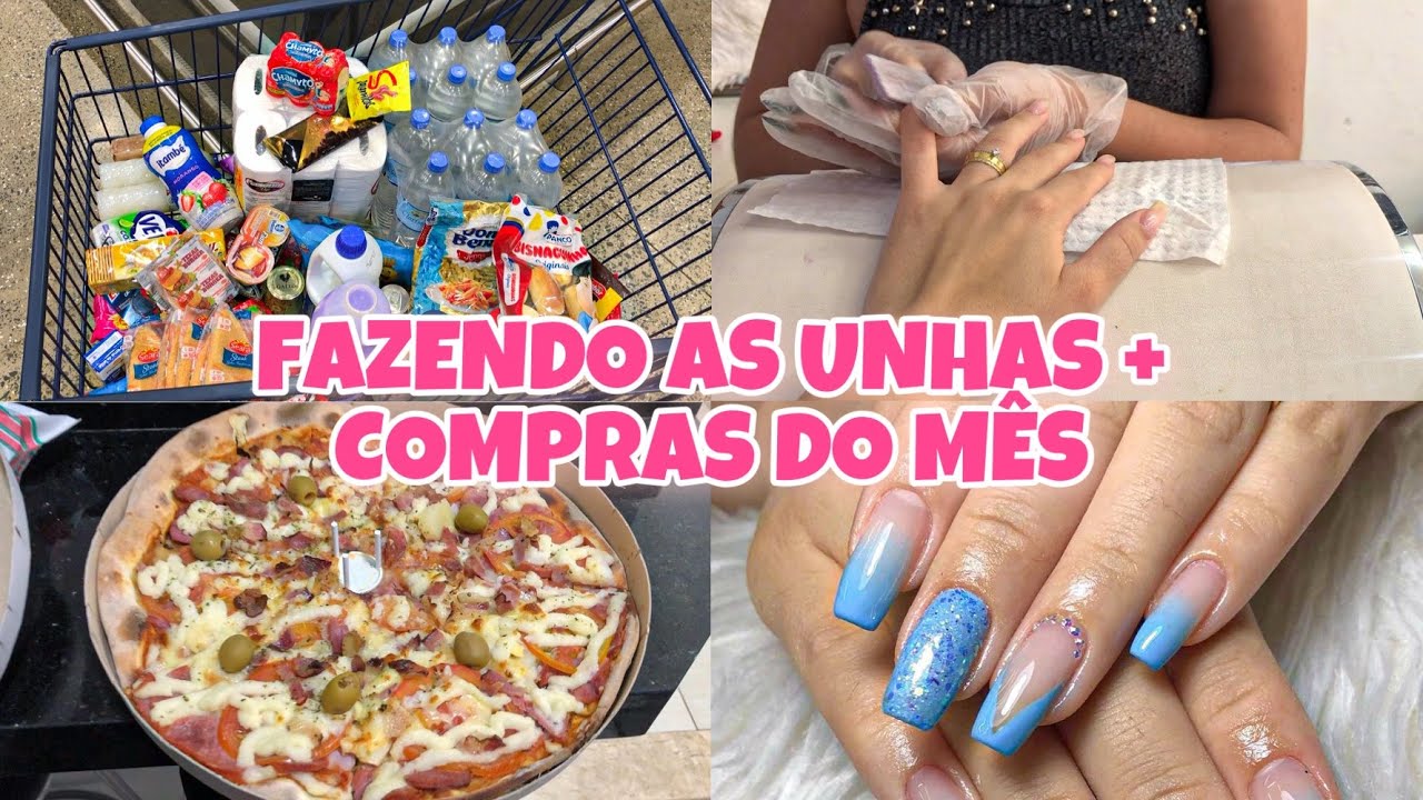 VLOG: FAZENDO MINHAS UNHAS + COMPRAS DO M&Ecirc;S