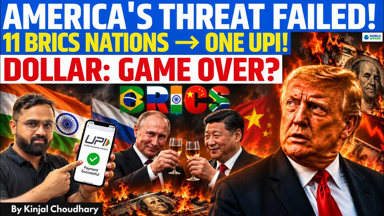 INDIA SHUTS DOLLAR OUT! BRICS New Payment System To Use UPI & Digital Rupee? | Kinjal