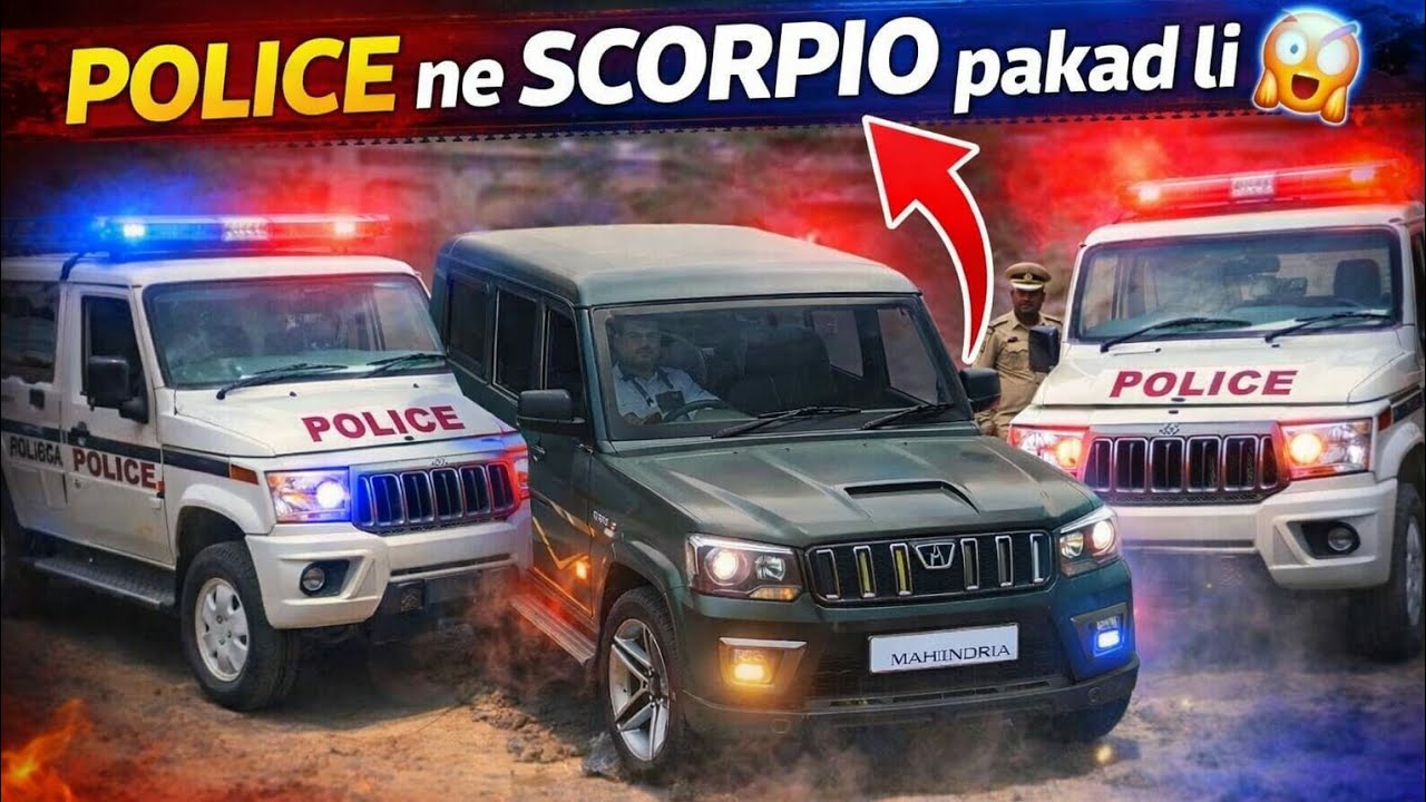Scorpio ko police Lekar pakad Legi😦😭#shortvideo #viral #trending #viralvideo #shorts #short #viral 