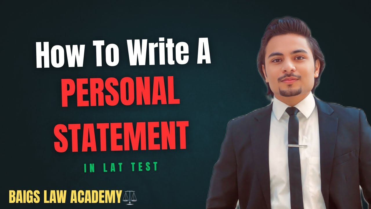 How to Write a Personal Statement for Law Admission Test (LAT) in Pakistan 🇵🇰 