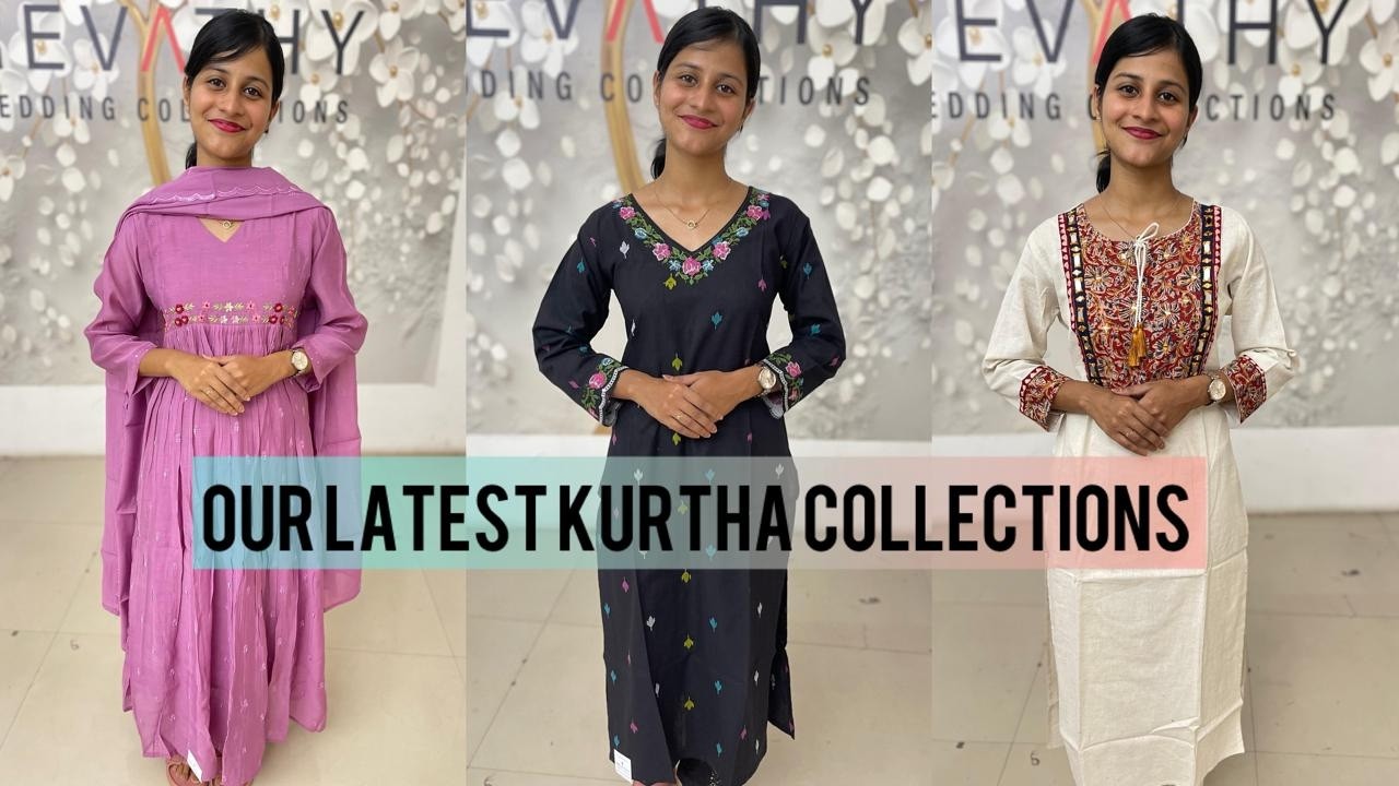OUR LATEST KURTHA COLLECTIONS | REVATHY WEDDING COLLECTIONS MUVATTUPUZHA|8086575564