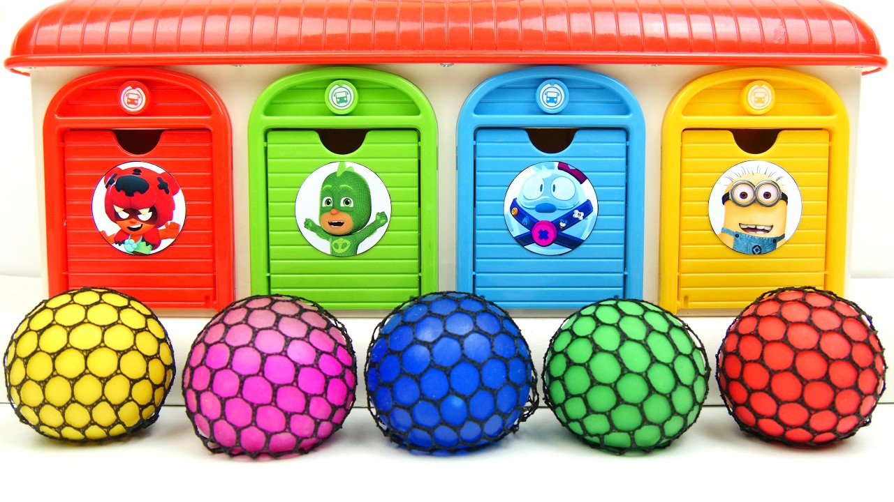 Satisfying Garage ASMR | Making 5 Funny GIANT Slime Balls and Mixing Candy in 4 Color Garage ASMR