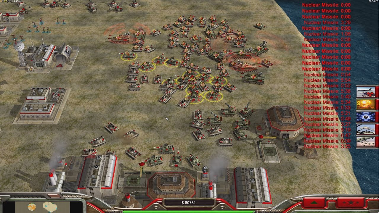 CHINA Nuke - Command & Conquer Generals Zero Hour - Сложный игровой процесс 1 против 7