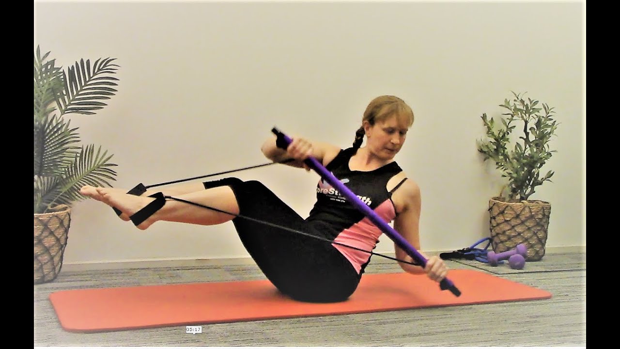 PILATES POWER BAR - RESISTANCE BAR - PILATES BAR - GYM STICK FULL WORKOUT