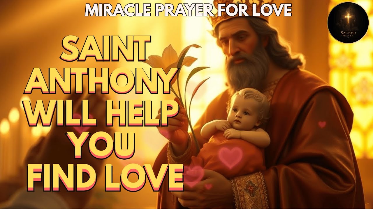 Powerful Prayer to Saint Anthony to Find True Love 💖✨ | Miracle Prayer for Love