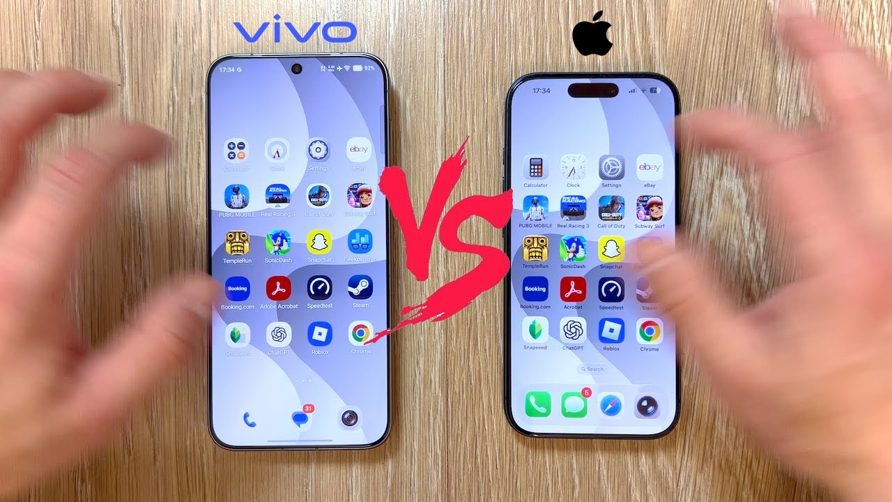 🔥 Сравнение тестов скорости Vivo X300 Pro и iPhone 17 Pro!