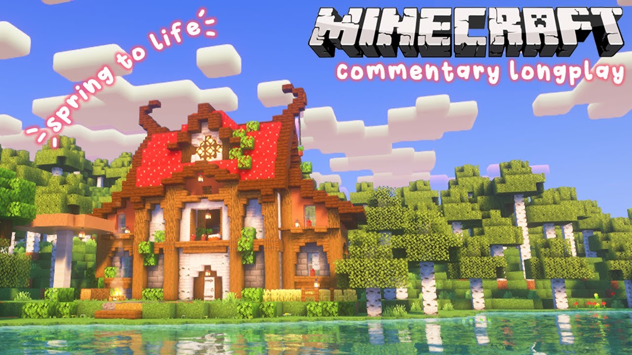 🍄 Relax while I Build in Minecraft 🌱 Cozy Commentary Longplay