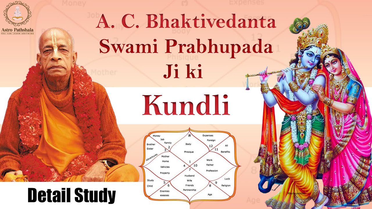 Swami Prabhupada Kundli | Birth chart analysis of Srila Prabhupada |  Amogh Lila Prabhu Horoscope