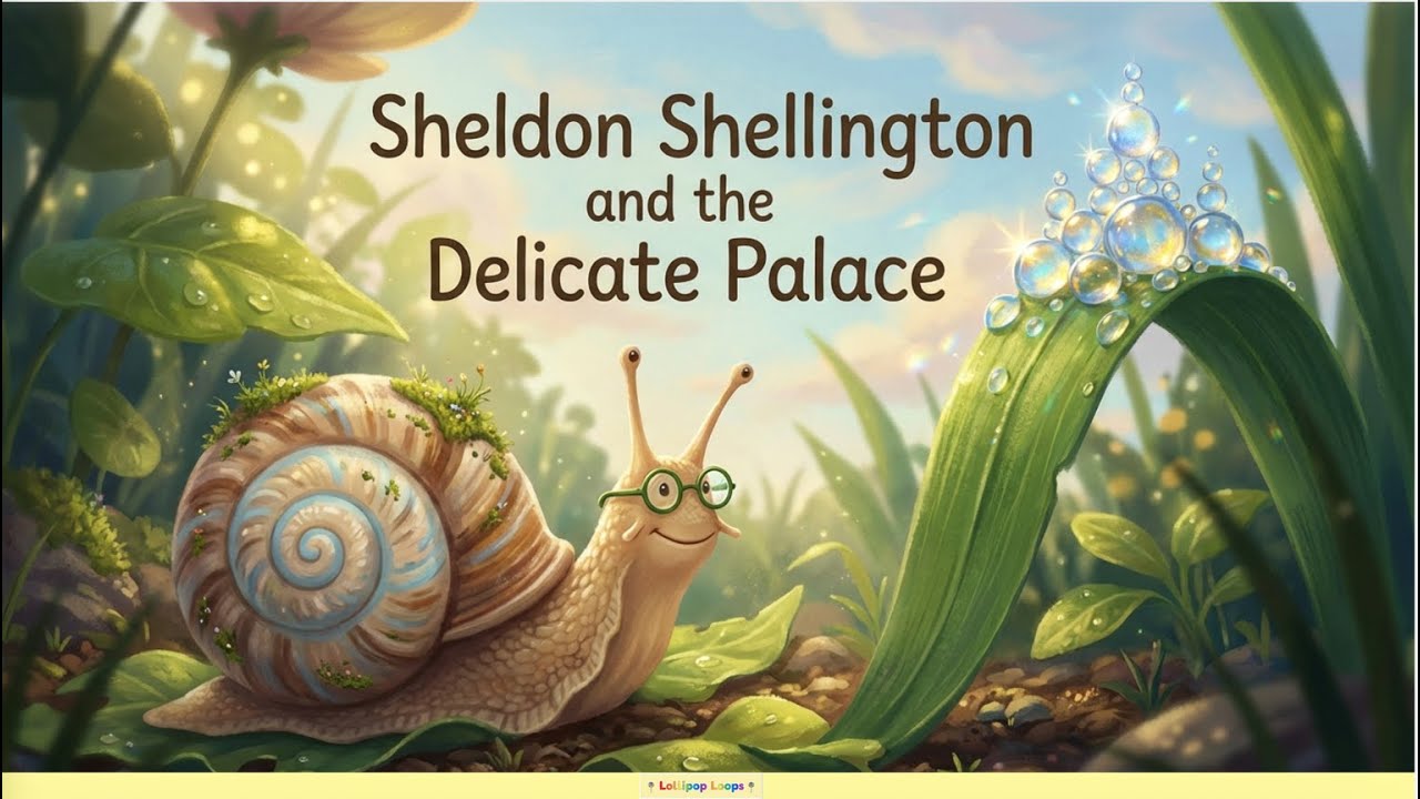 Sheldon the Snail & The Delicate Palace! 🐌✨ A Gentle Adventure for Kids! 💎🌿