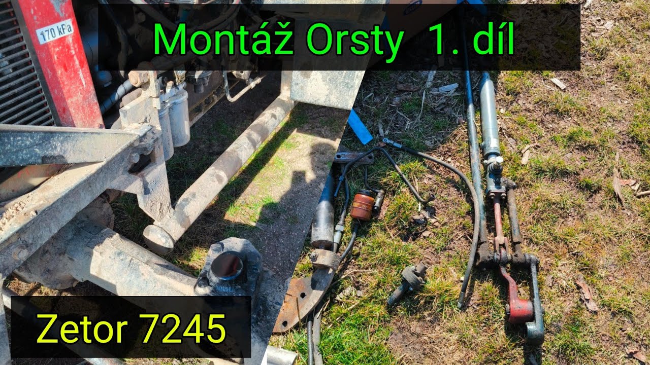 Montáž hydrostatického řízení ( Orsty) Zetor 7245 díl 1. JP Forest
