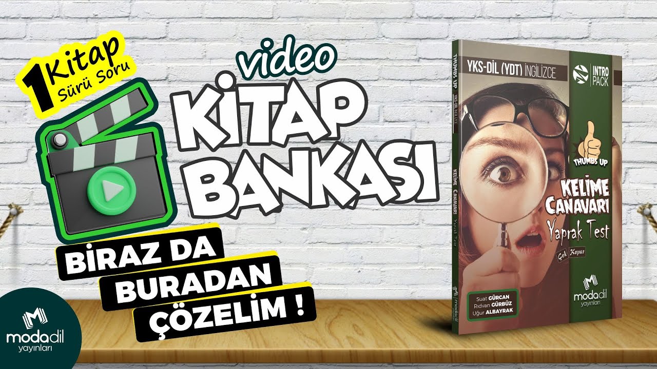 2024 YKS-DİL Video Kitap Bankası - Kelime Canavarı Yaprak Test
