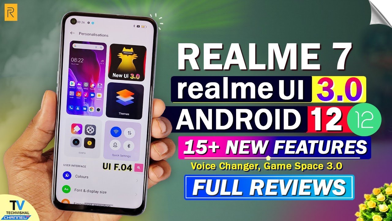 Realme 7 New realme Ui 3.0 Android 12 Update Full Review | 25+ New Features | Realme 7 New Update