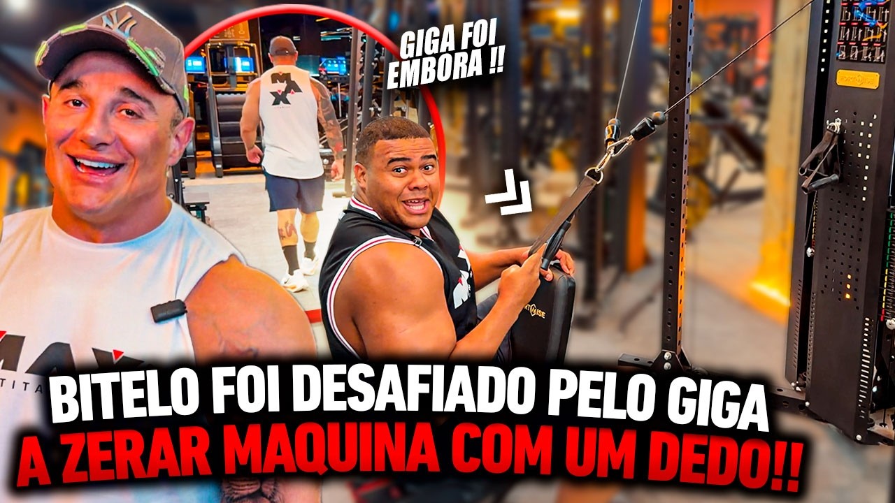 GIGA DESAFIOU BITELO A ZERAR A MÁQUINA COM UM DEDO E ASSUSTOU GERAL