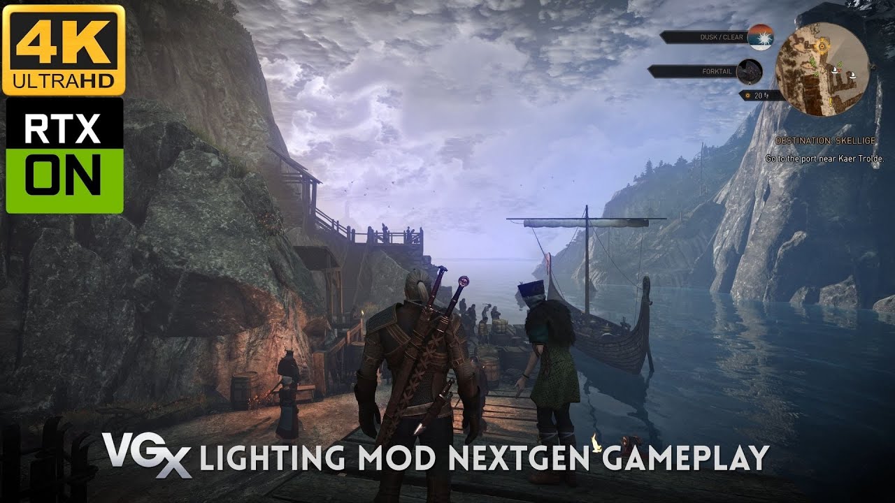 [⁴ᴷ⁶⁰ᶠᵖˢ] VGX Lighting Mod NextGen Gameplay [Destination: Skellige Quest] Witcher 3 With MODS!