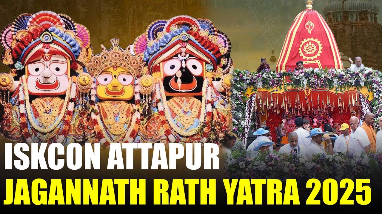 Jagannath Swami Rath Yatra 2025 |  Grand Celebration by ISKCON | Hyderbad