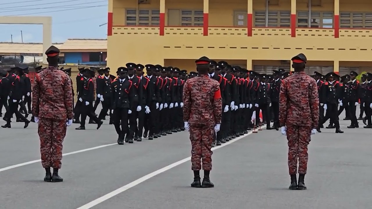 Ekwurekwu at Ghana fire service passing out parade 15th September 2023 James Town