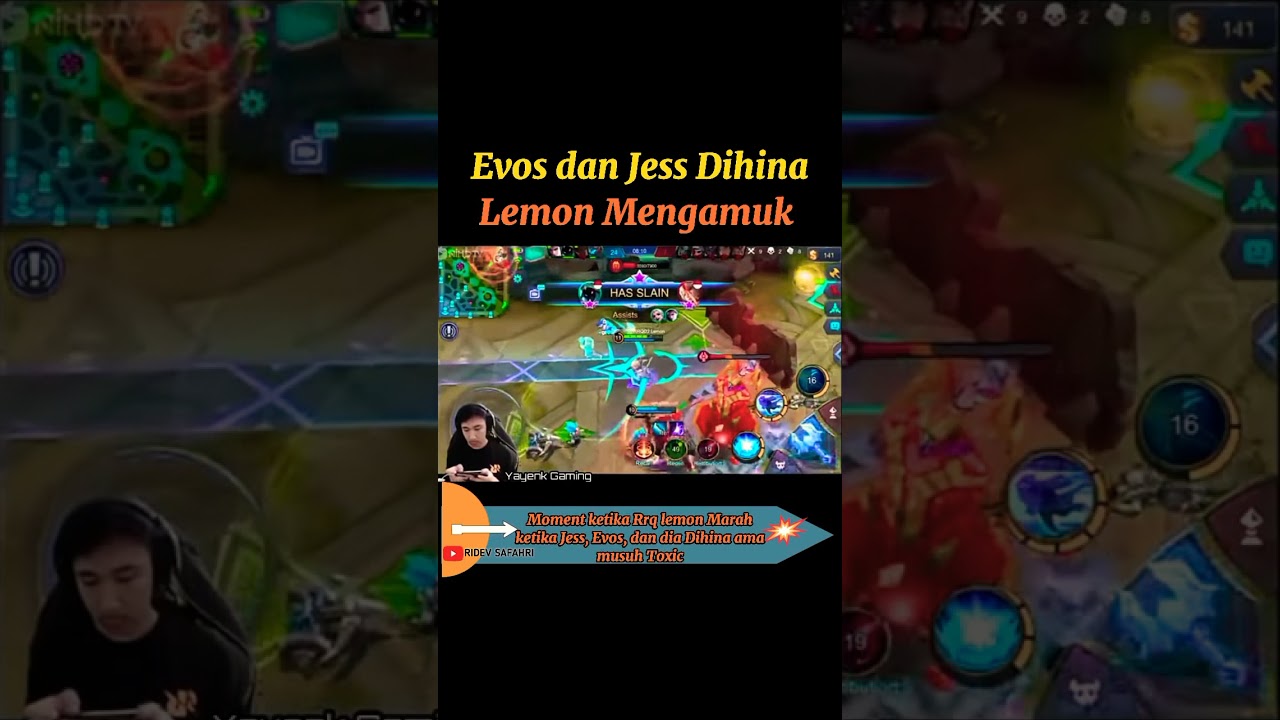 Lemon Mengamuk karena Evos dan Jess Dihina,dan langsung menunjukkan skillnya..