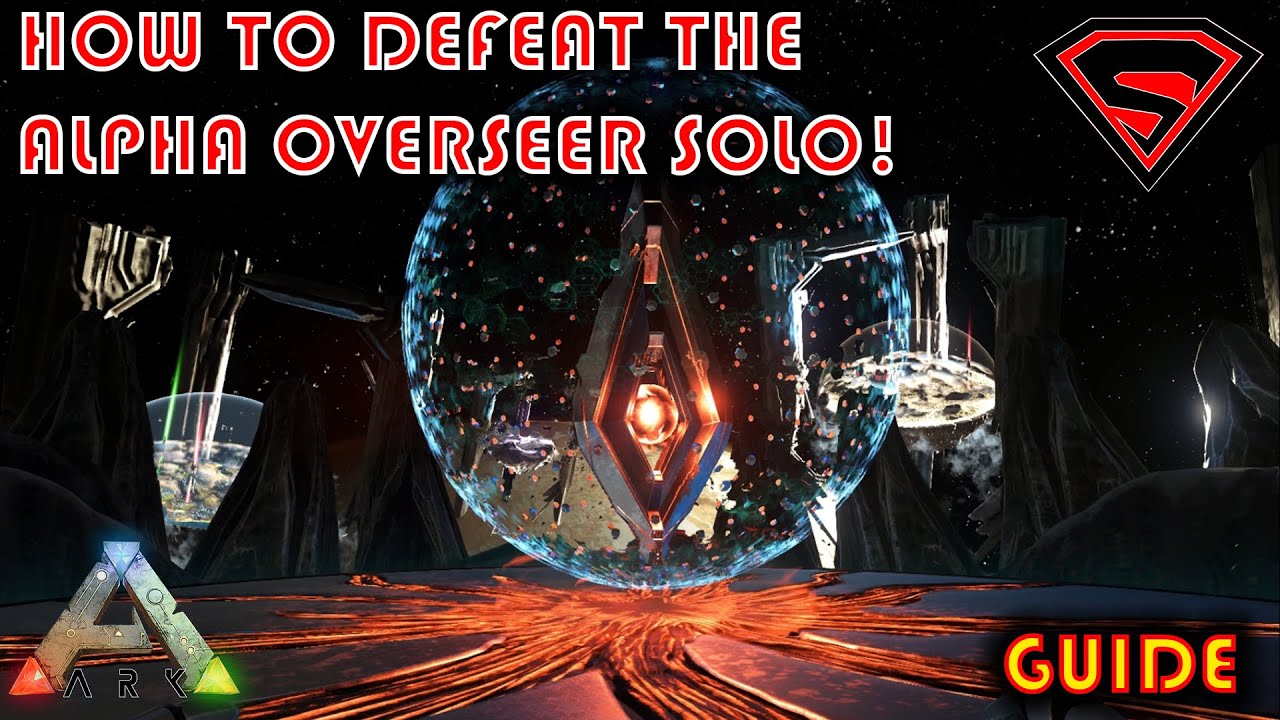 ARK HOW TO SOLO THE ALPHA OVERSEER - HOW TO SOLO THE ASCENSION CAVE AND ALPHA OVERSEER