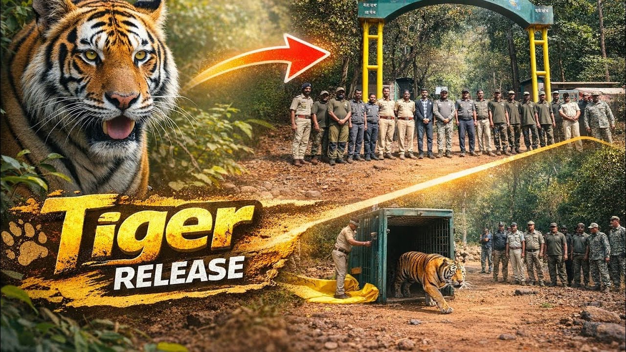 Third Tigress Released Into the Wild at Sahyadri Tiger Project#wildlifeconservation 