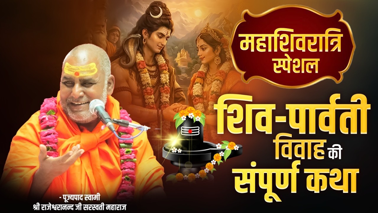 महाशिवरात्रि स्पेशल - शिव-पार्वती विवाह की संपूर्ण कथा | Swami Rajeshwaranand Ji Maharaj | Shivratri