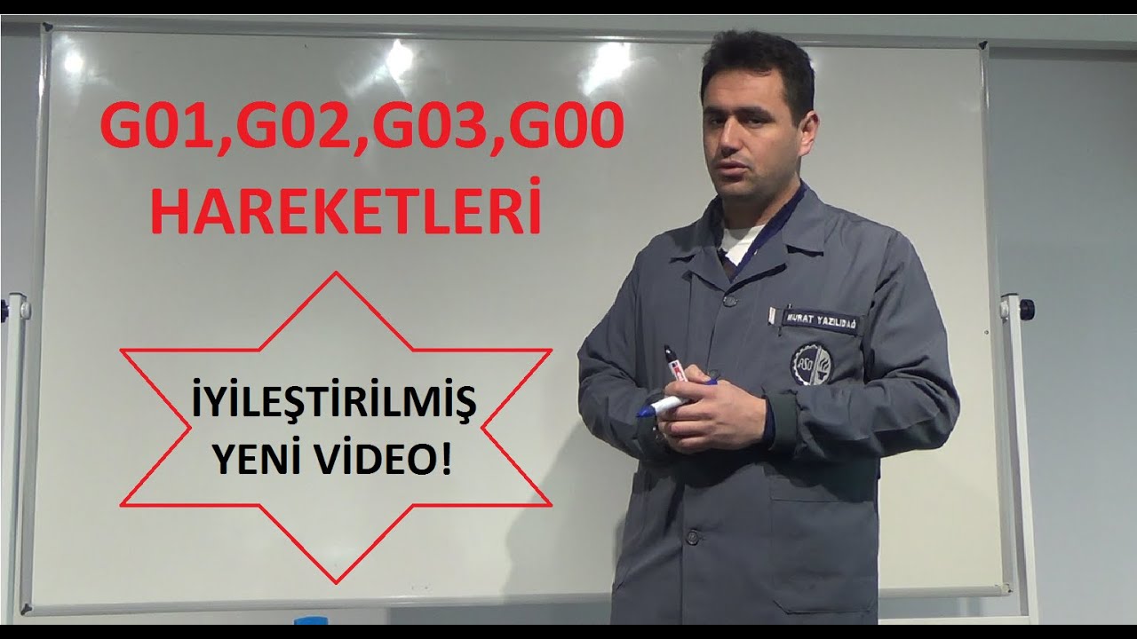 CNC Torna Tezgahında G01, G02, G03 VE G00 Hareketleri (İYİLEŞTİRİLMİŞ YENİ VİDEO)