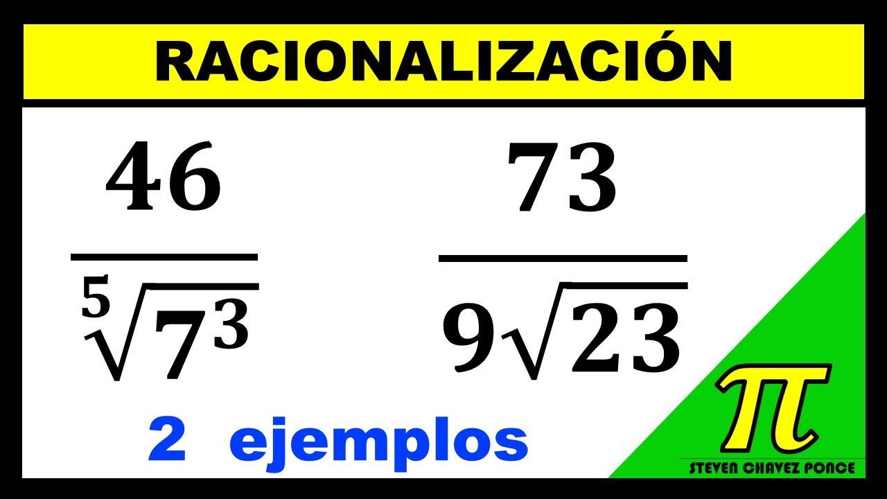 RACIONALIZACION DE RADICALES // raíz en el denominador | ejercicios resueltos