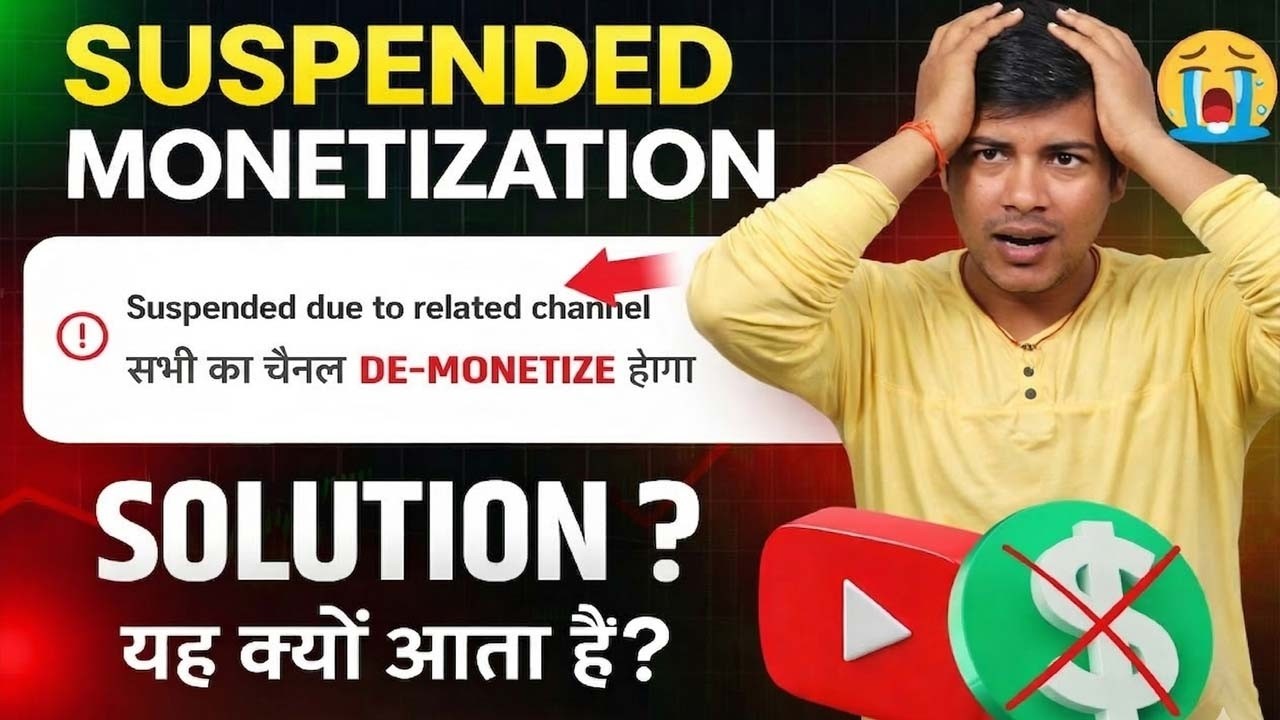 Suspended Due To Related Channel Kya Hai? | YouTube Channel Suspend Problem Solve 2026 😱