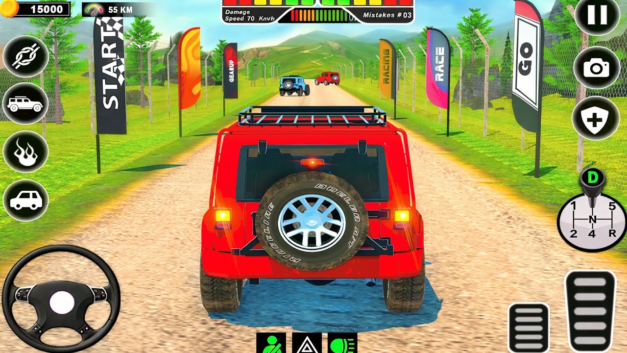 4x4 Offroad Jeep Driving Simulator 3D - Drive SUV 4x4 jeep Offroad Game - Android GamePlay 