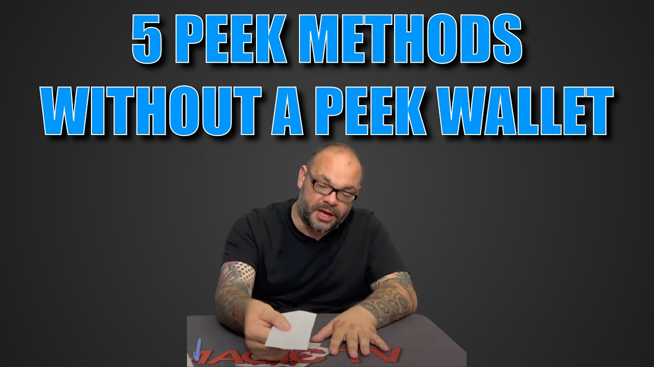Five Ways To Get A Peek Without Using A Peek Wallet | Sunday Special With Craig Petty