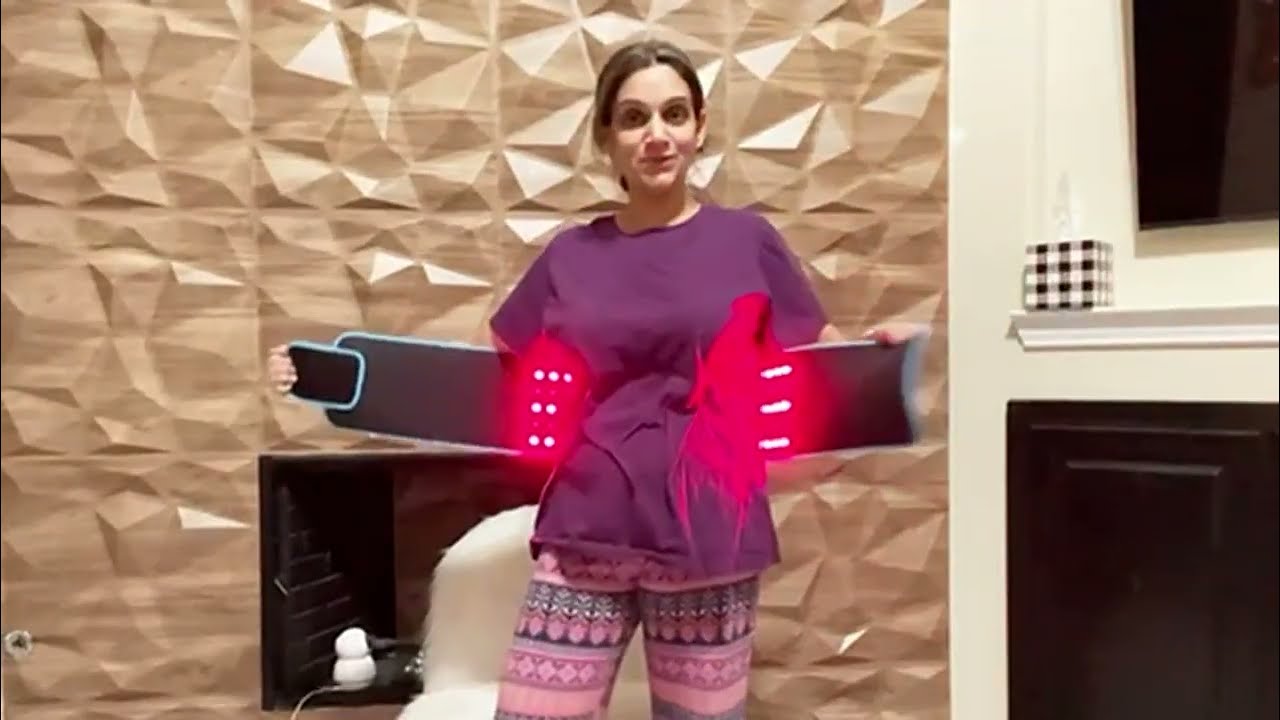 Red Light Therapy belt combines 660nm & 850nm LEDs to target joints and muscles on a cellular level