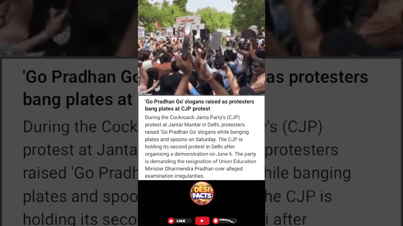 'Go Pradhan Go' slogans raised as protesters bang plates at CJP protest