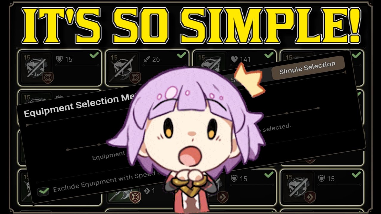 How Simple Selection Works and How it Can Change Your Gear Sorting Life 😊