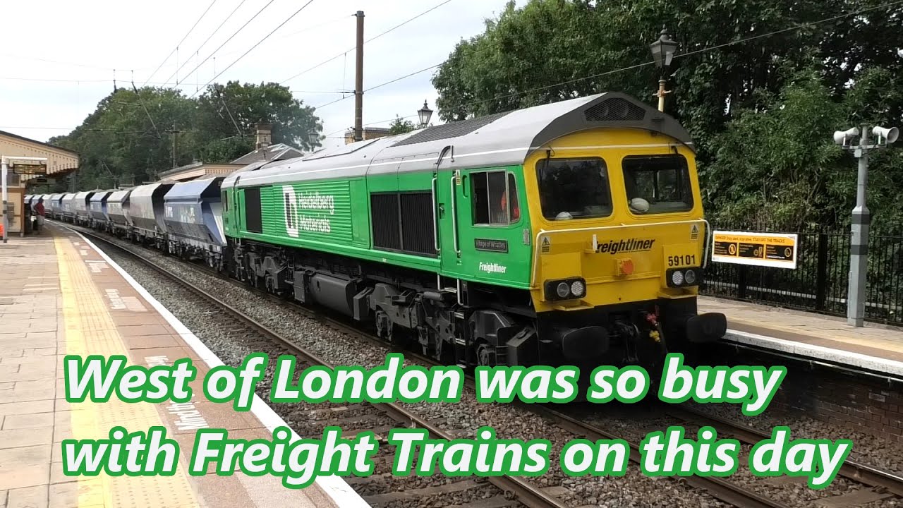 Filmed a Outrageous amount of Freight Trains, West of London.