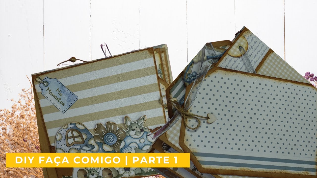 SCRAPBOOK PARA INICIANTES | TUTORIAL ALBUM FANTASIA NURIA SCRAP | PARTE 1