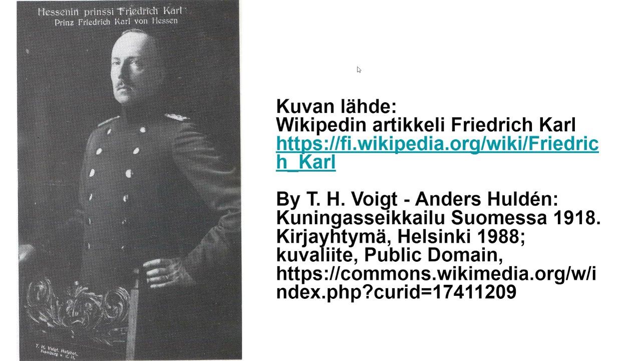 Suomen melkein kuningas Friedrich Karl