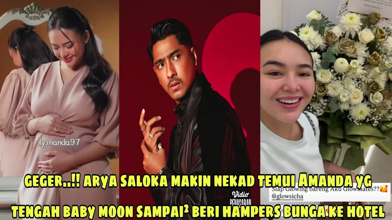 Geger..!! Arya saloka di duga makin nekad susul Amanda yg lg baby moon sampai beri bunga