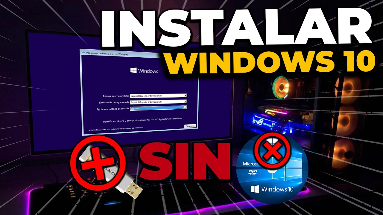 Instalar Windows 10  sin USB ni DVD ¡NUEVA FORMA!