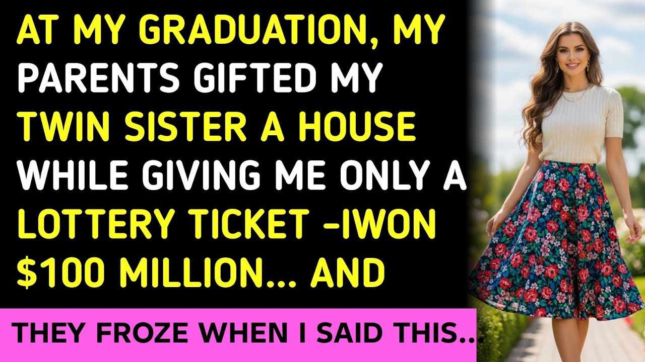 AT MY GRADUATION, MY PARENTS GIFTED MY TWIN SISTER A HOUSE WHILE GIVING ME ONLY A LOTTERY TICKET -