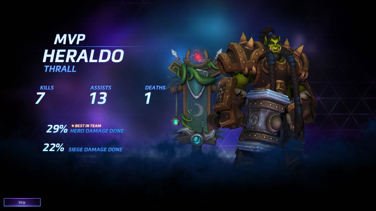 Thrall MVP by HERALDO - Heroes of the Storm 2023 GAMEPLAY