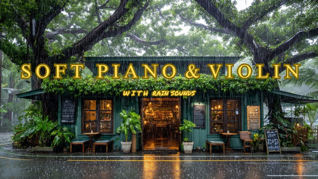 Let Your Mind Rest   Rain, Piano & Violin at Night