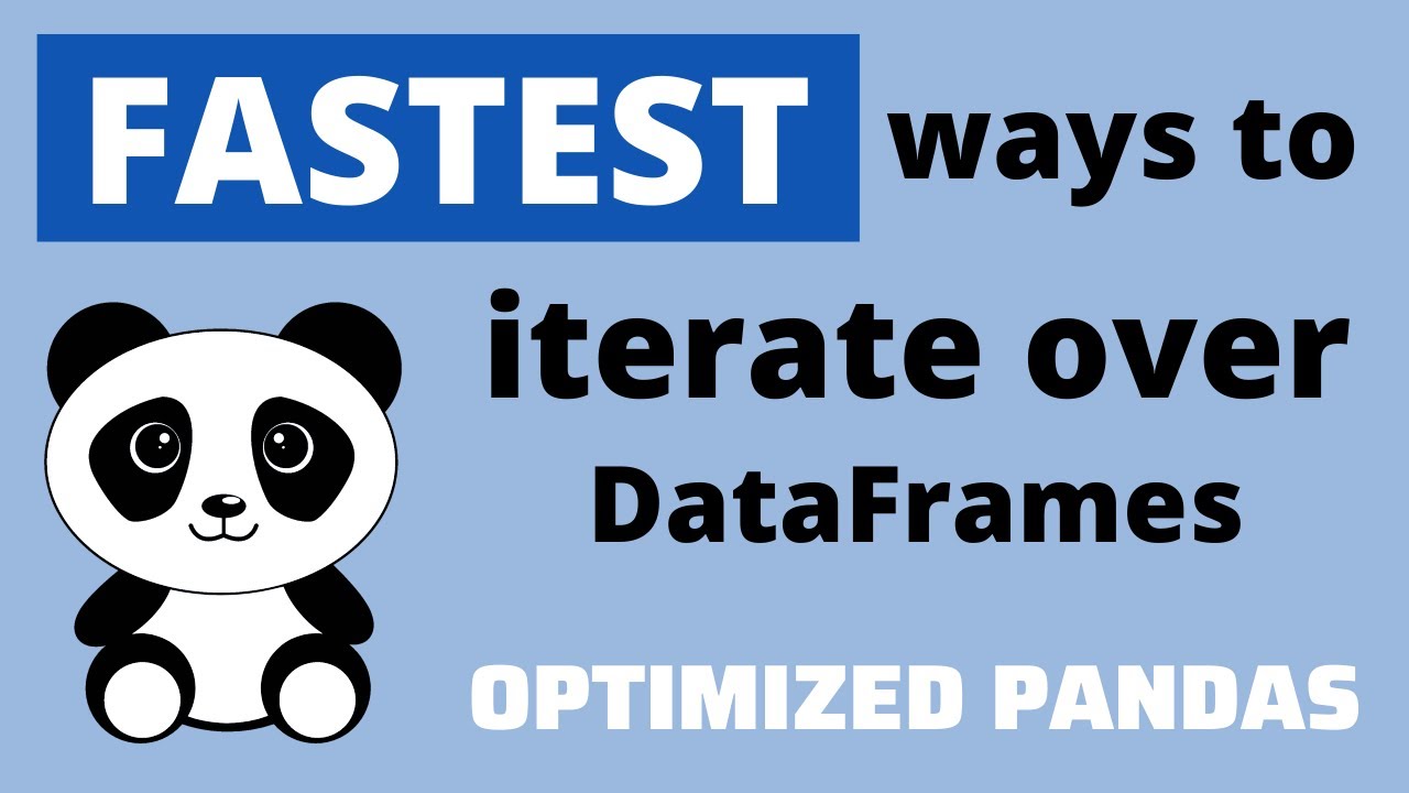 Цикл / итерация по pandas DataFrame (2020)