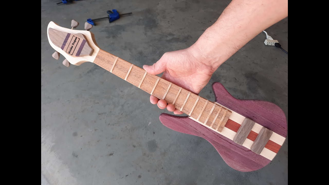 Making A Wooden Miniature Bass Guitar