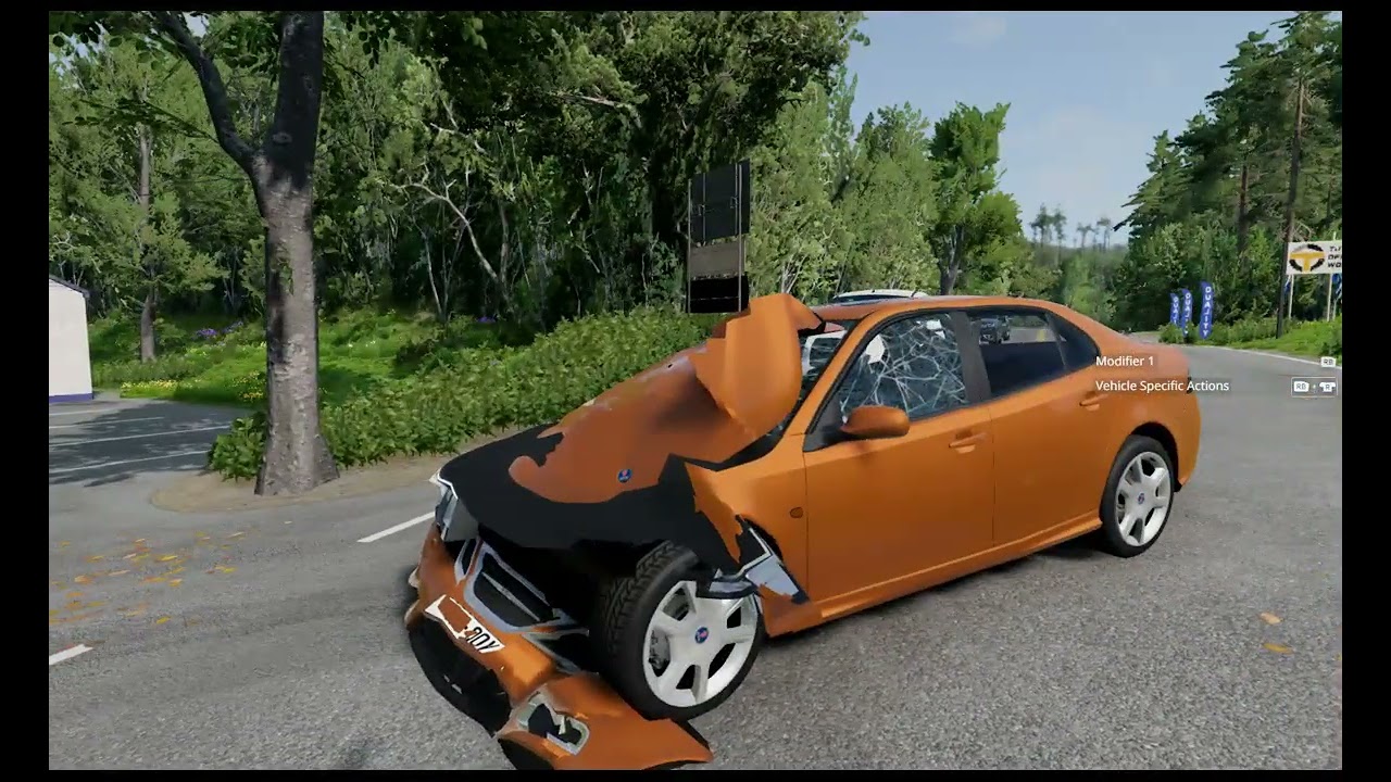 Mam jucat beamng drive cu un Audi S8