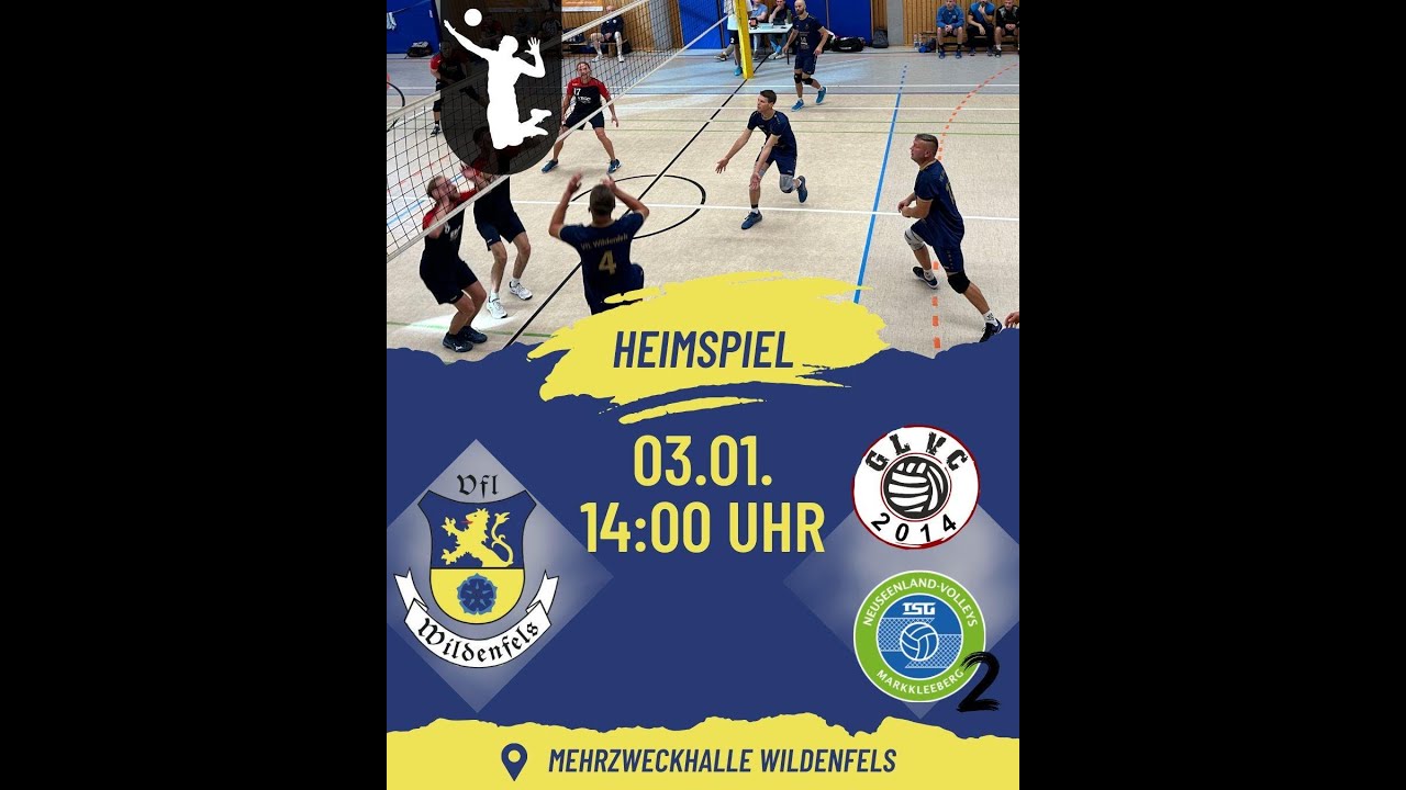 Heimspiel VFL Wildenfels Neuseenland Volleys Markkleeberg II 03 01 26