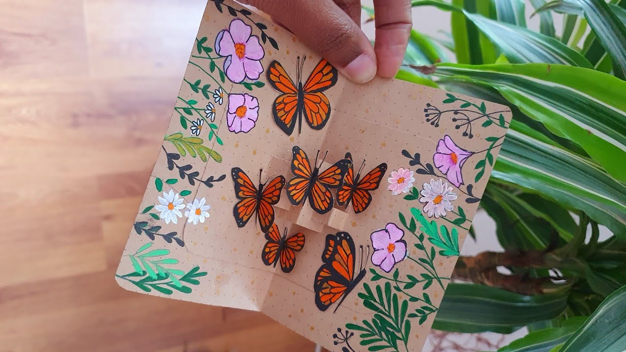 Easy butterfly pop up card | Birthday | Anniversary | DIY Cards #diy #art #cards #popupcard