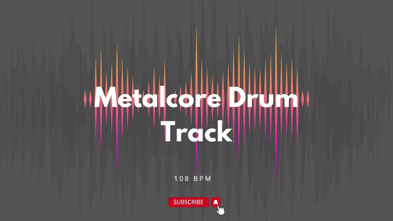 Metalcore Drum Track in the style of #spiritbox