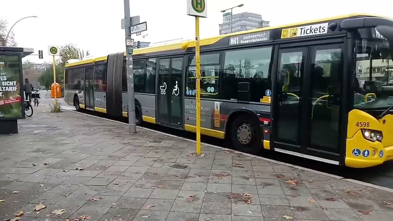 Mitfahrt im M41 von S+U Hauptbahnhof (Centrial Station) bis U Hallesches Tor 