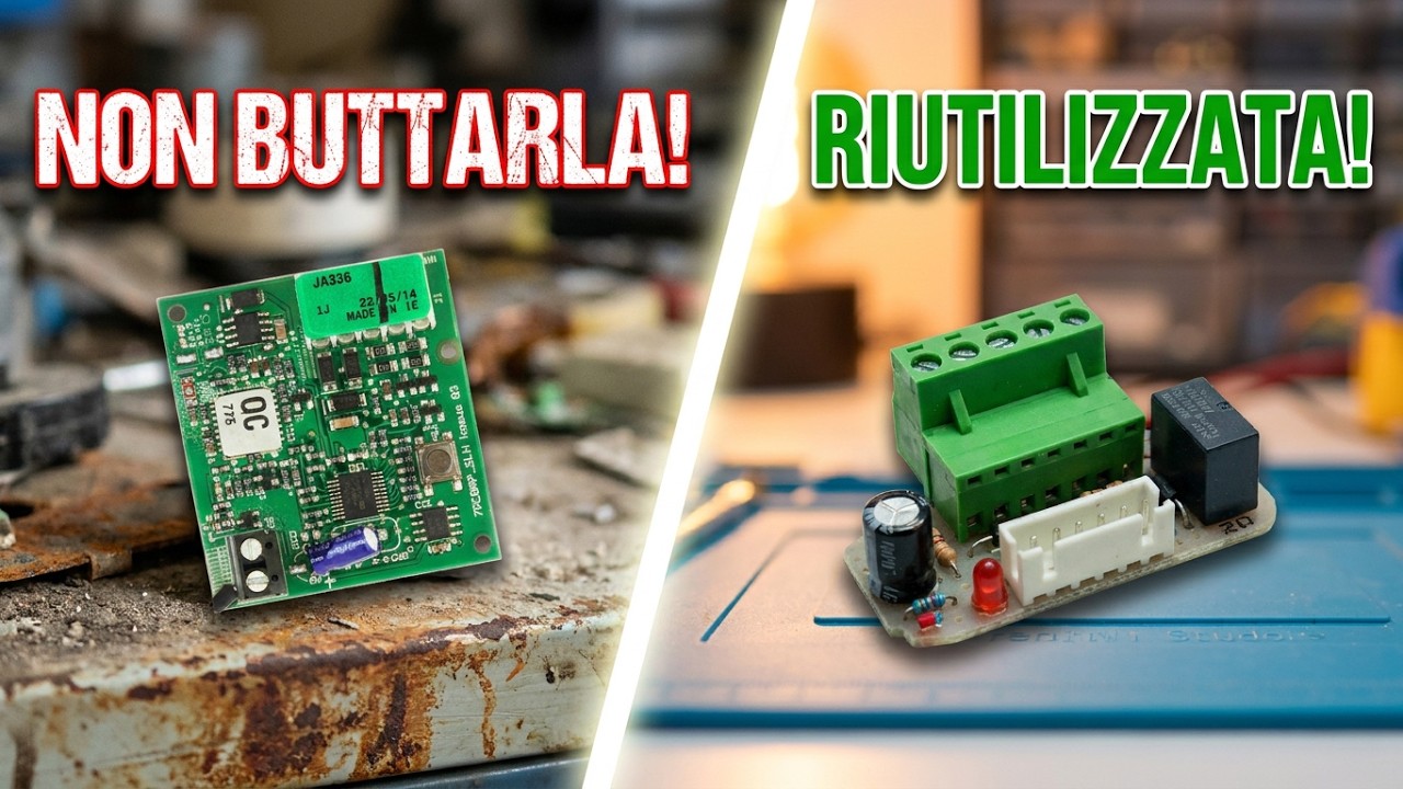 SCHEDA RELE' PER INTERFACCIARE UNA RICEVENTE 5 PIN