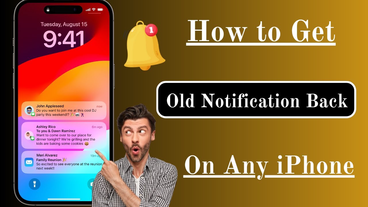 Как вернуть старые уведомления на iPhone! iOS 17