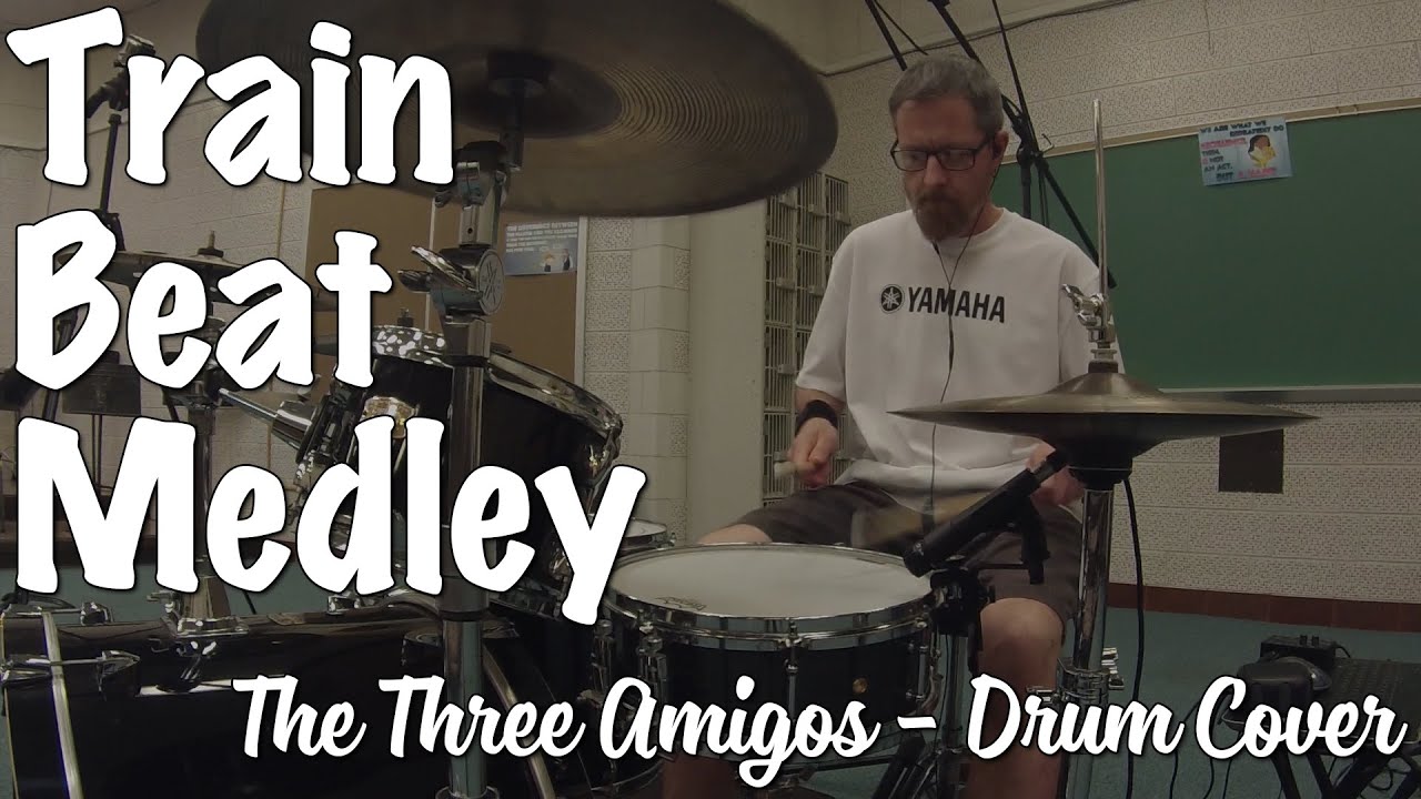 Train Beat Medley Drum Cover (Eastbound & Down, Fulsom Prison, Wabash Cannonball, On The Road Again)